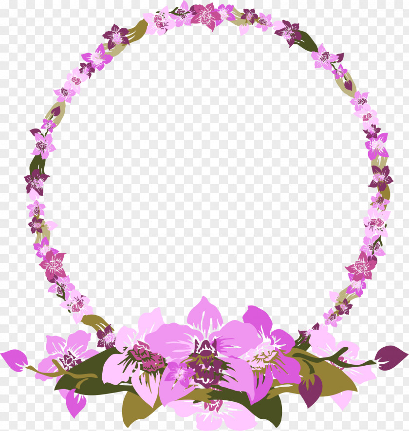 Purple Fresh Wreath PNG