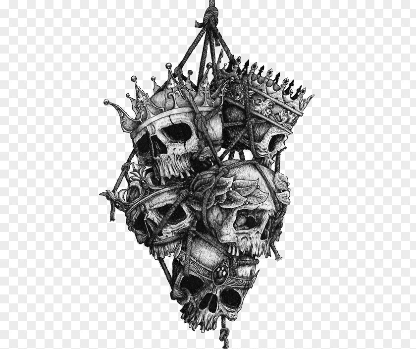Skull Human Symbolism Tattoo Crown Head PNG