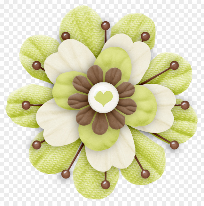 Spring Flower Whirlwind Scrapbooking Clip Art PNG