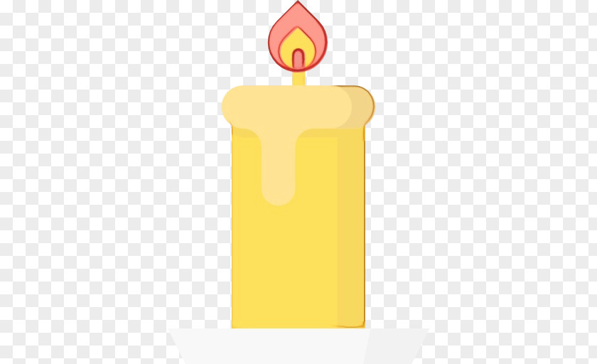 Yellow Font Candle Logo PNG
