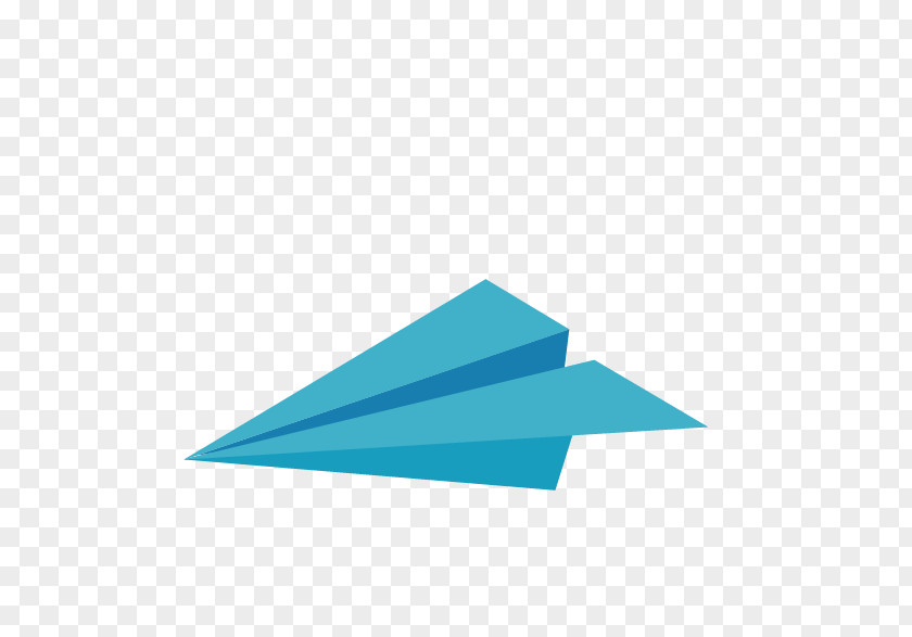 Blue Paper Airplane Plane Aircraft PNG
