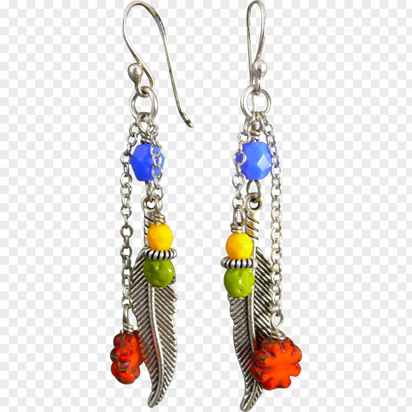 Feather Earrings Earring Jewellery Bead Handmade Jewelry Necklace PNG