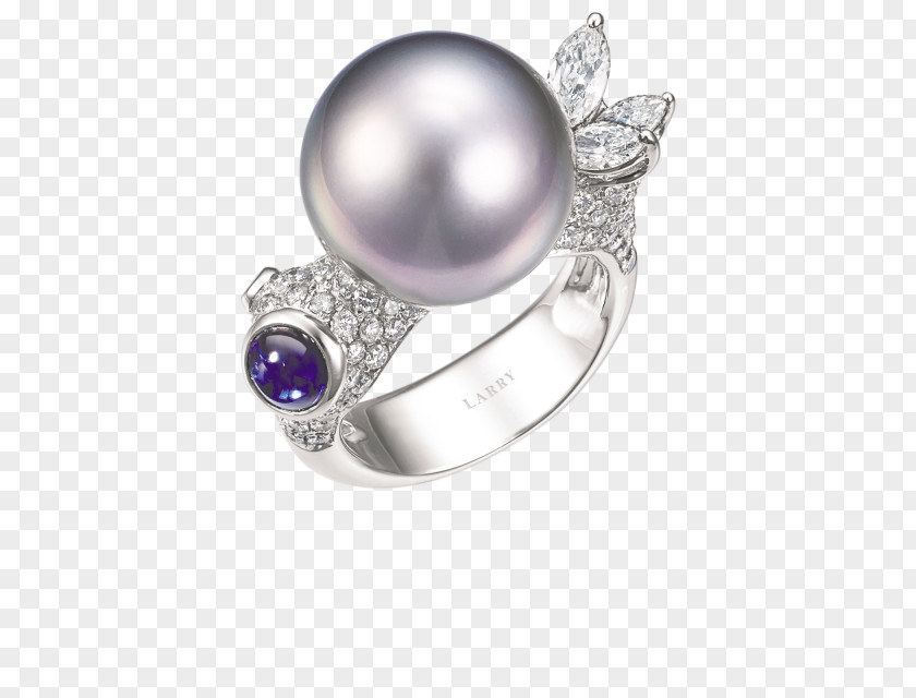 Ring Amethyst Pearl Jewellery Diamond PNG