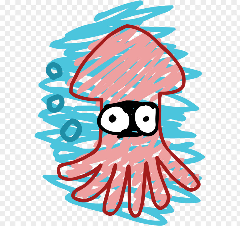 Squid Graphic Design Art PNG