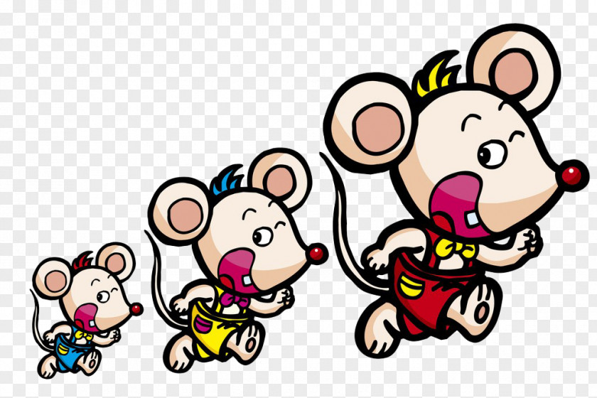 Mouse Race Running I Ching Chinese Zodiac Fortune-telling Qi Men Dun Jia PNG