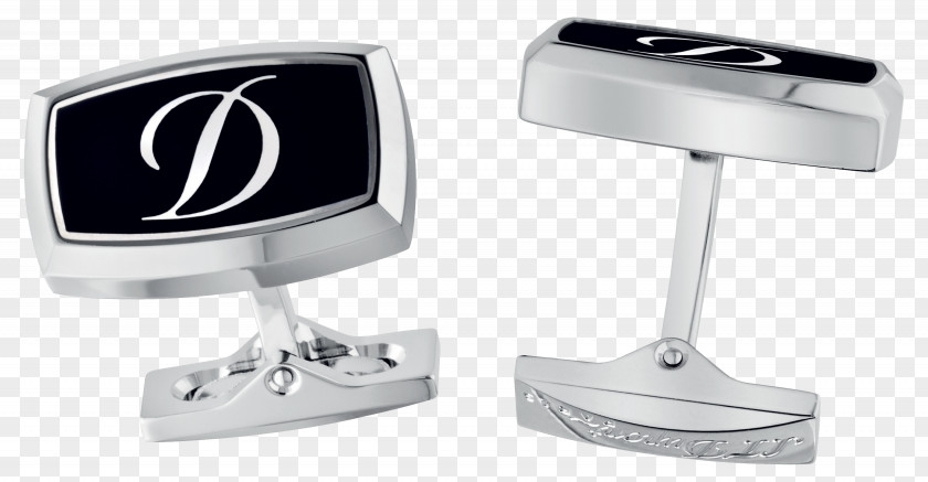 S. T. Dupont Cufflink Lacquer Metal PNG