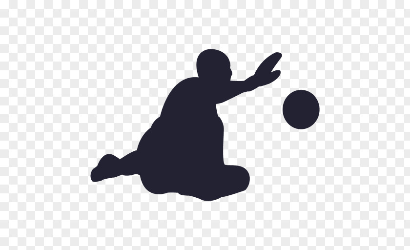 Silhouette Goalkeeper Football PNG