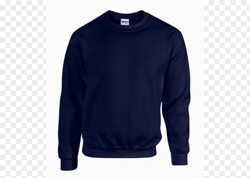 T-shirt Crew Neck Hoodie Sweater Navy Blue PNG