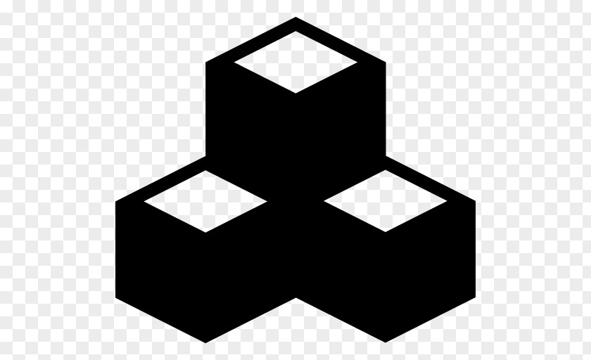 Cube Shape Symmetry Line PNG