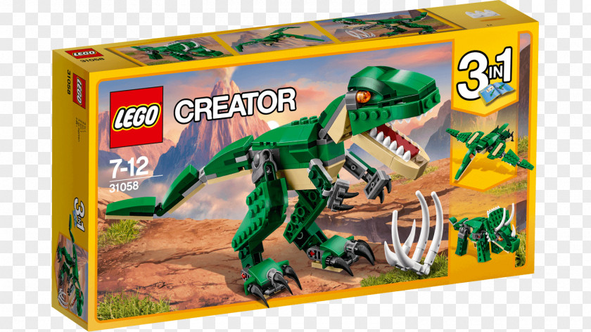 Dinosaur LEGO 31058 Creator Mighty Dinosaurs Lego Dinosaurs!, Set PNG