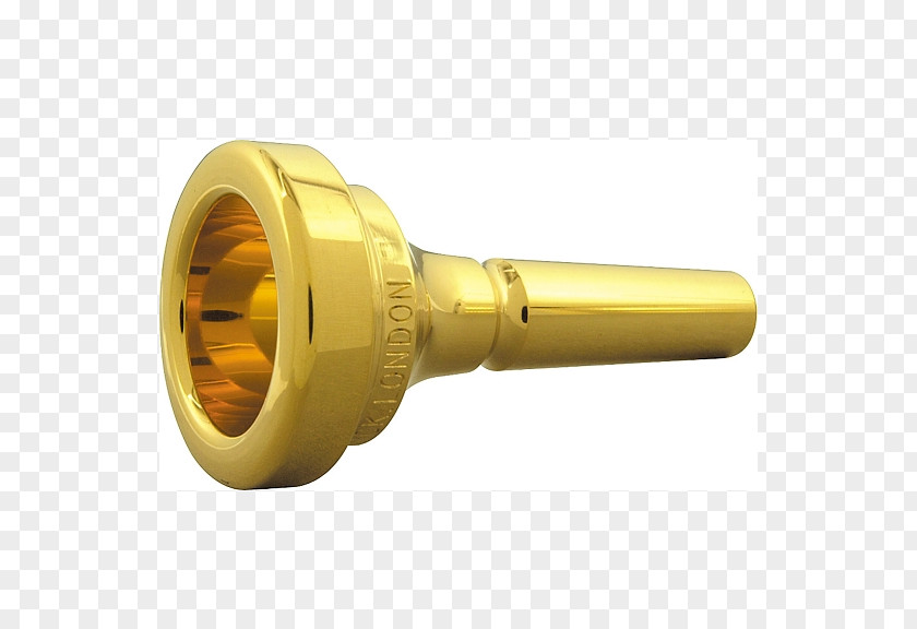 Golden Trumpet Retro Trombone Mouthpiece Boquilla Embouchure PNG