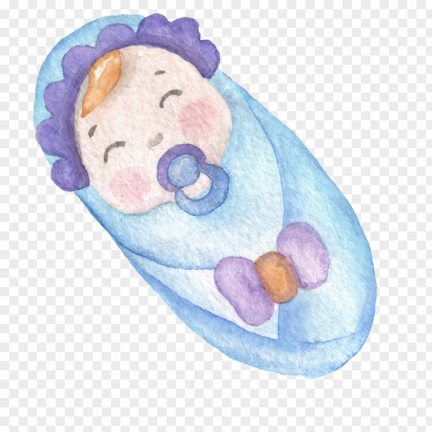 Hand-painted Baby Infant Icon PNG