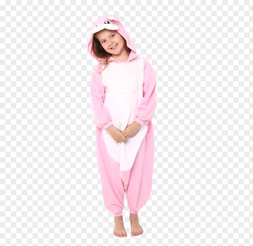 Pink Rabbit Pajamas Toddler Costume Sleeve M PNG