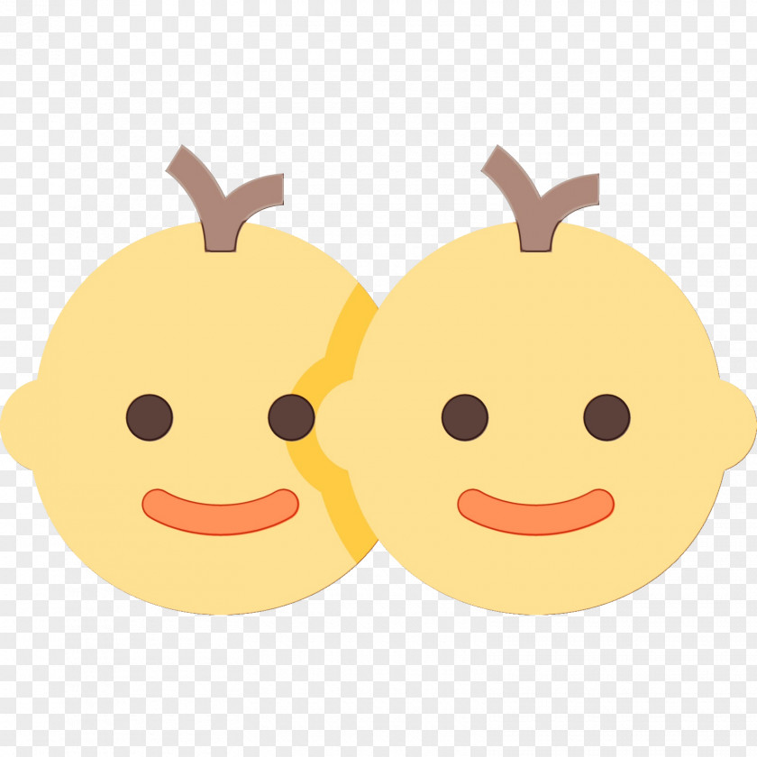Smiley Yellow Cartoon Fruit PNG