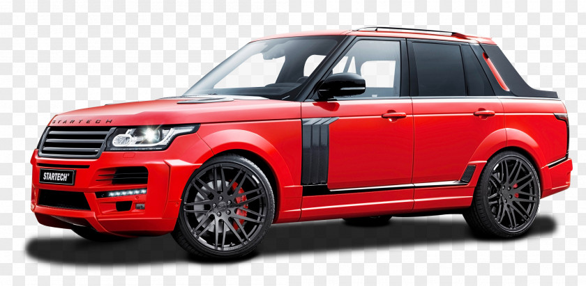 Startech Range Rover Pickup Red Truck Sport Evoque Land Car PNG