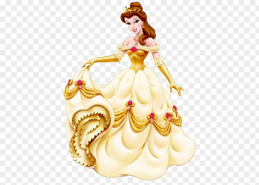 Disney Princess Belle Beast Dress Gown PNG