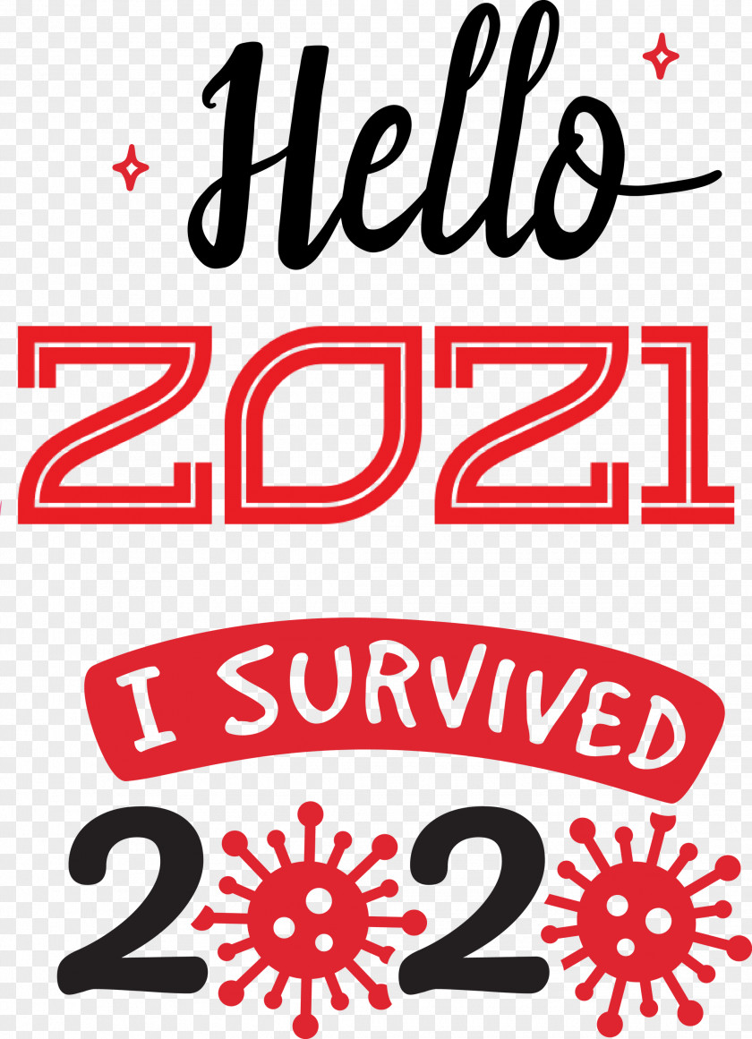 Hello 2021 New Year PNG