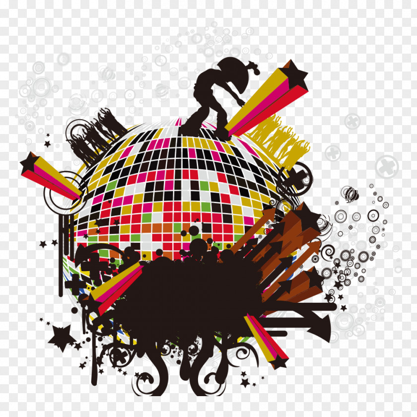 Musical Elements Disco Ball Facebook Stiven Hunter Remix PNG