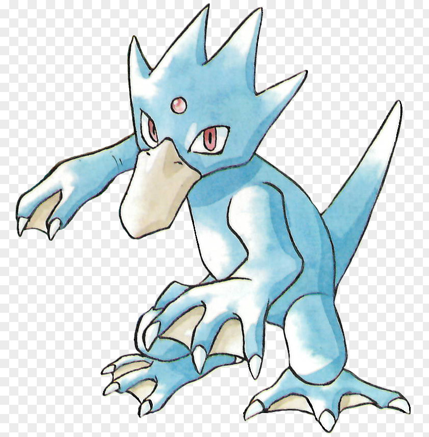 Pokémon Red And Blue Gold Silver Golduck Art PNG