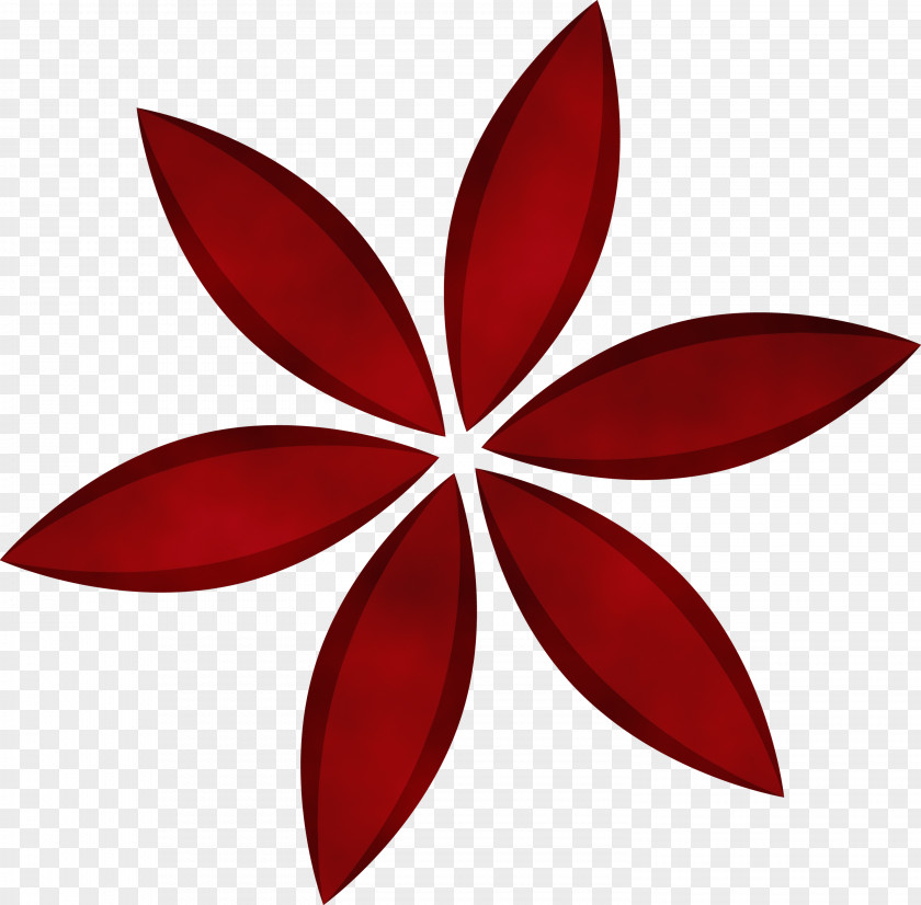 Red Leaf Petal Plant Flower PNG