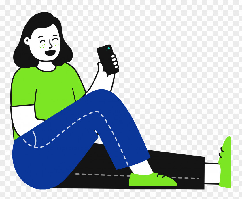 Sitting On Floor Sitting Woman PNG