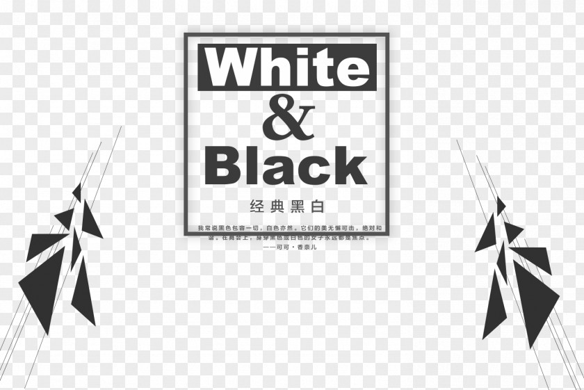 Black And White Cool Style Page PNG