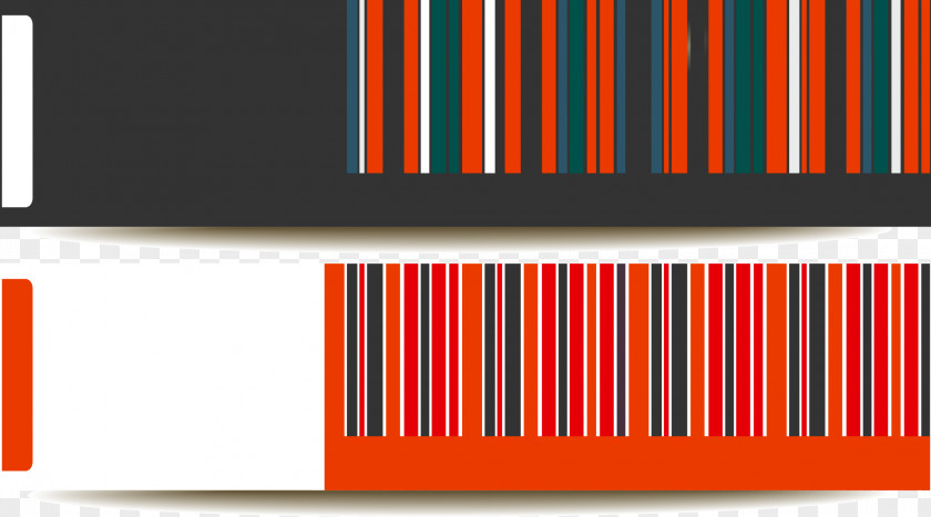 Colorful Barcode Web Banner PNG