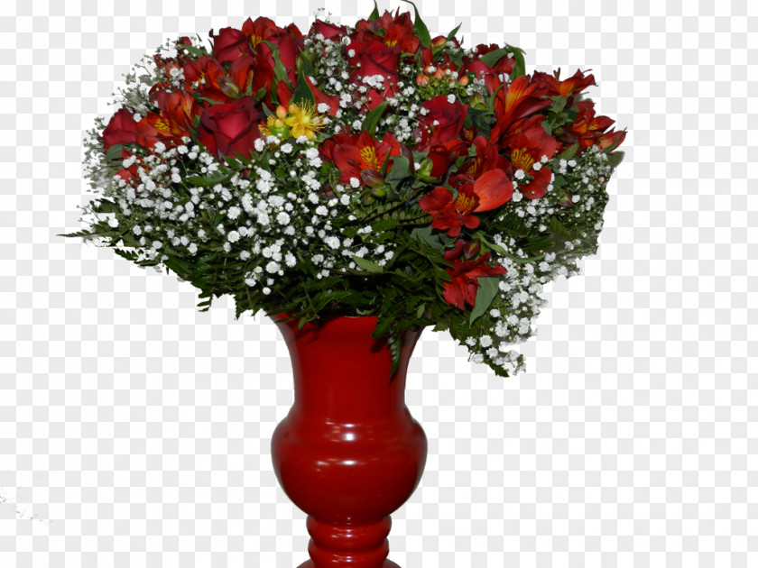 Rosas Vermelhas Artificial Flower Red Vase Flowerpot PNG