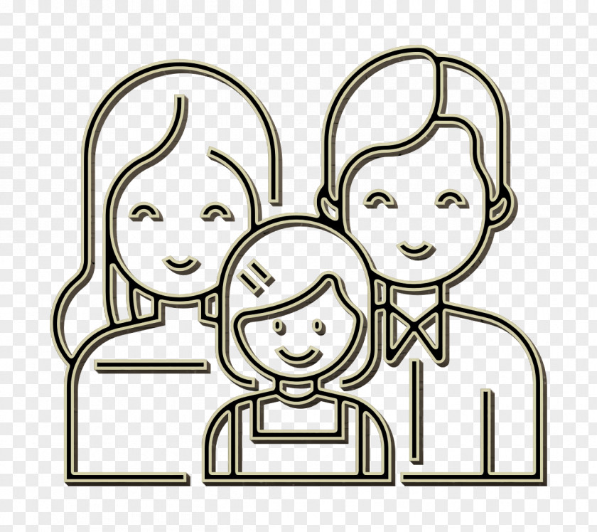 Smile Finger Bonding Icon Child Family Care PNG