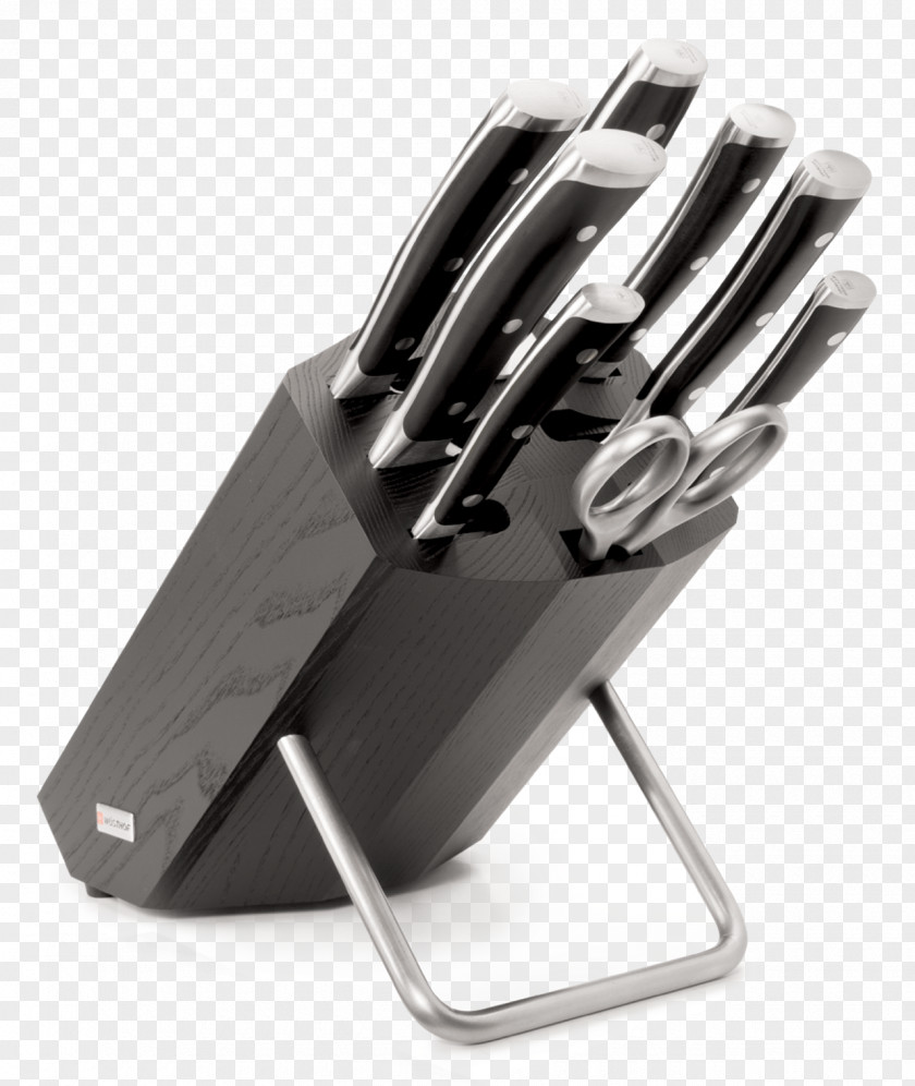 Knife Wusthof Classic Ikon Cook's Kitchen Knives Trident Block Set 8 Piece PNG
