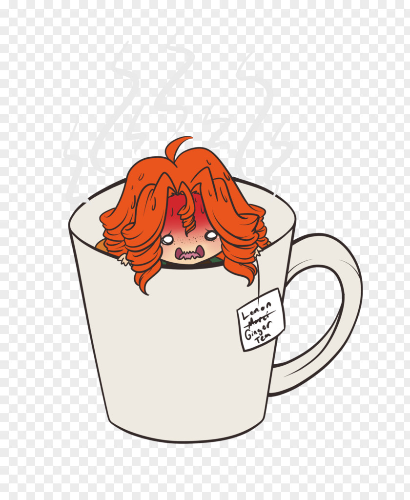 Lemon And Tea Coffee Cup Mug Flower Clip Art PNG