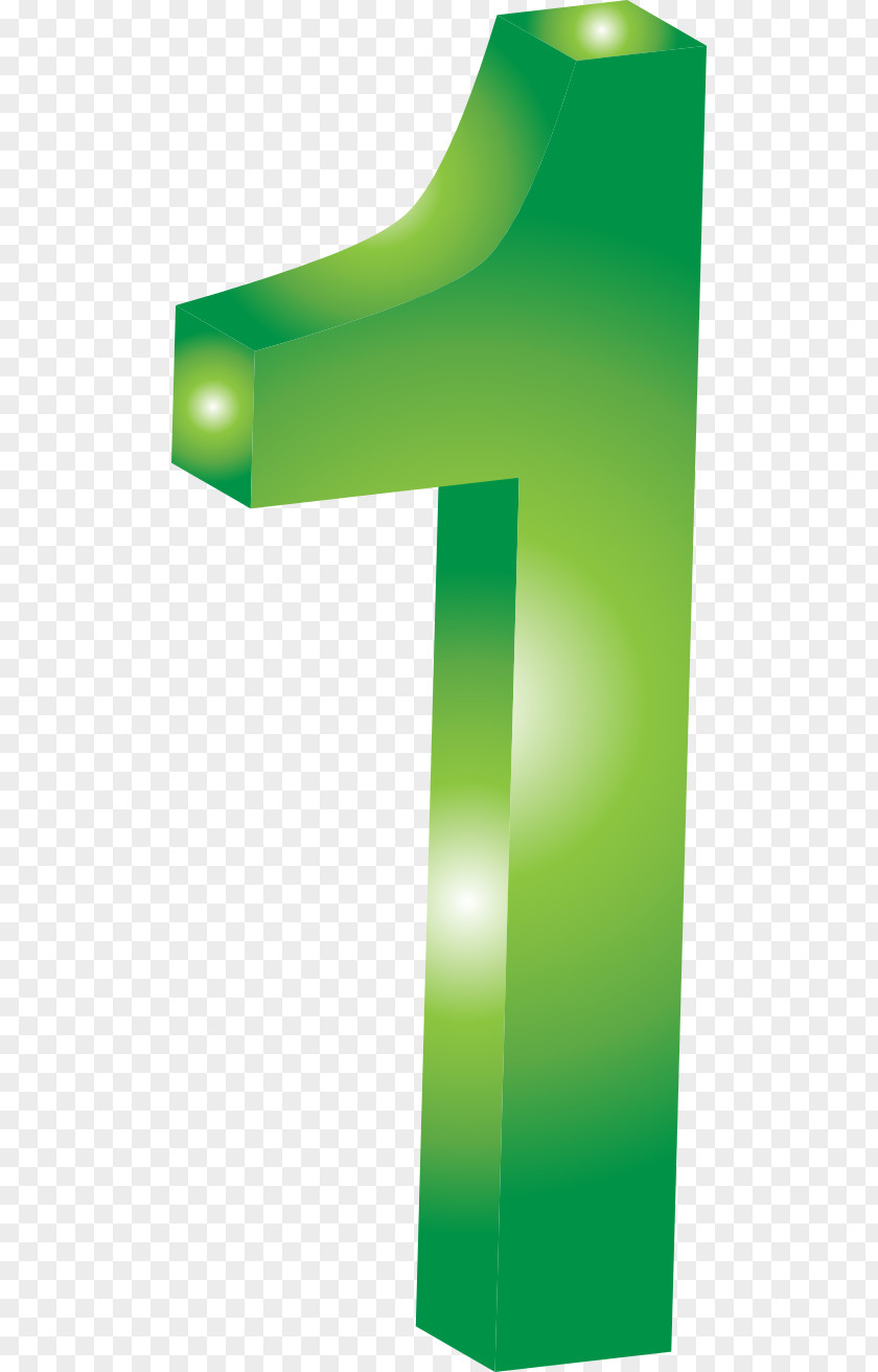 One Cliparts Number Green Clip Art PNG