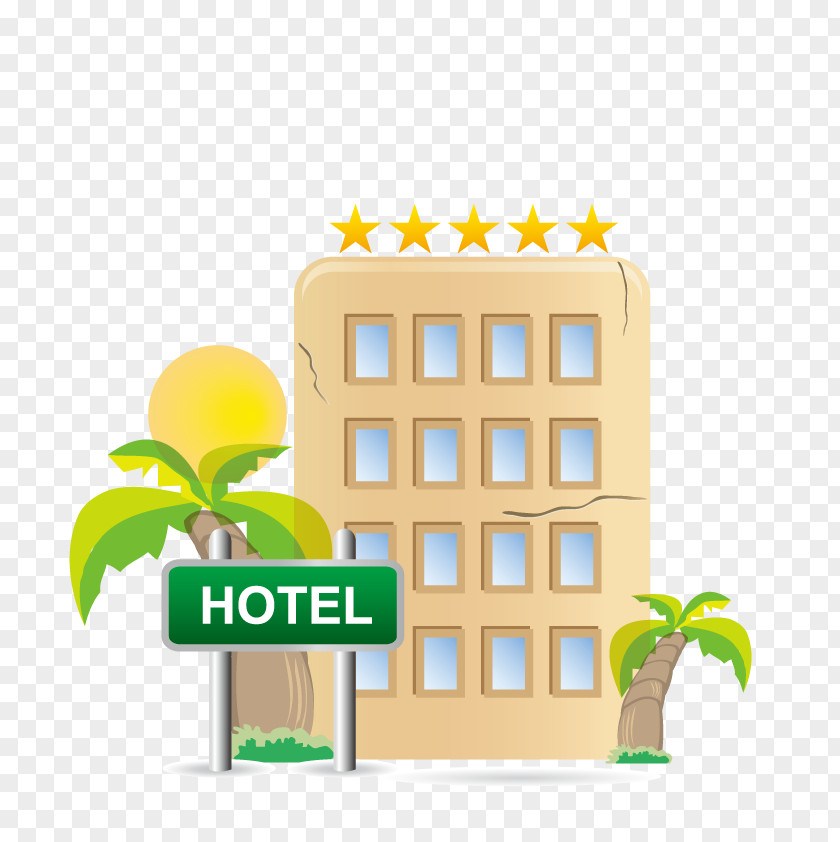 Vector Star Hotels Hotel Cartoon PNG