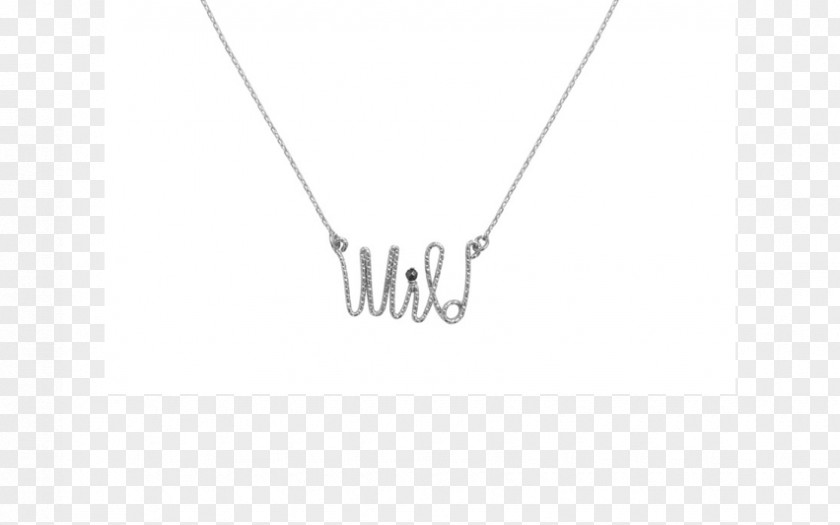 Collier Charms & Pendants Necklace White Logo PNG