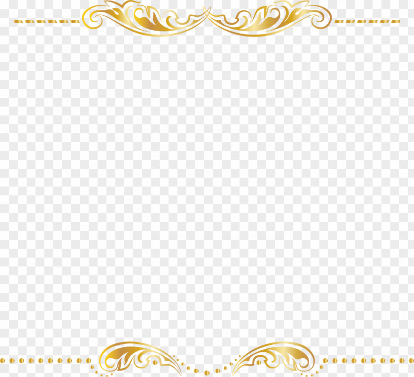 Golden Flower Rattan Border PNG flower rattan border clipart PNG