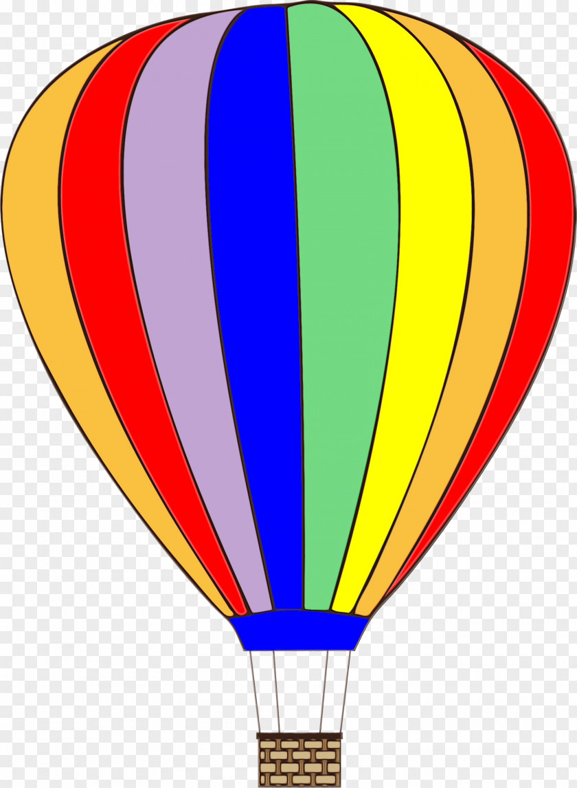 Vehicle Hot Air Ballooning Balloon Watercolor PNG