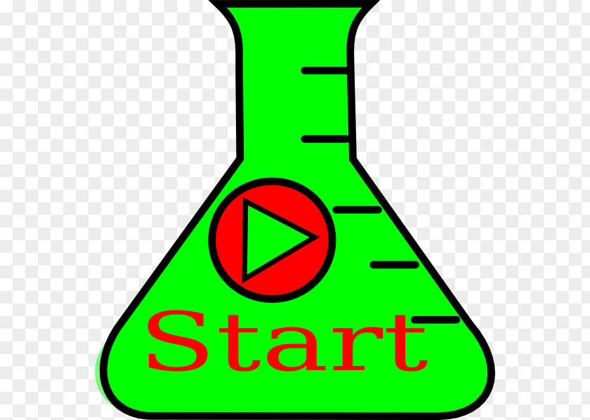 Hi Word Erlenmeyer Flask Laboratory Flasks Chemistry Green Clip Art PNG
