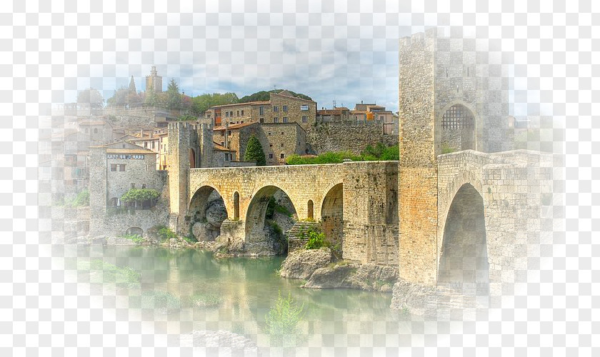 Lleida Bridge Of Besalú Tarragona Middle Ages PNG