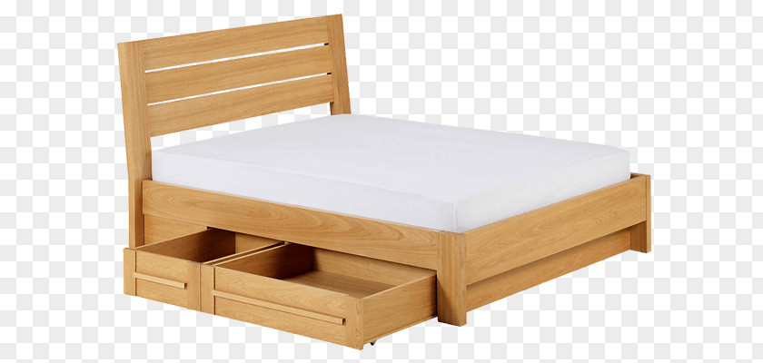 Wooden Platform Bed Frame Drawer Mattress Divan PNG