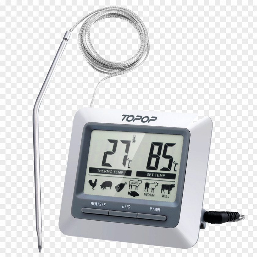 Barbecue Meat Thermometer Timer PNG