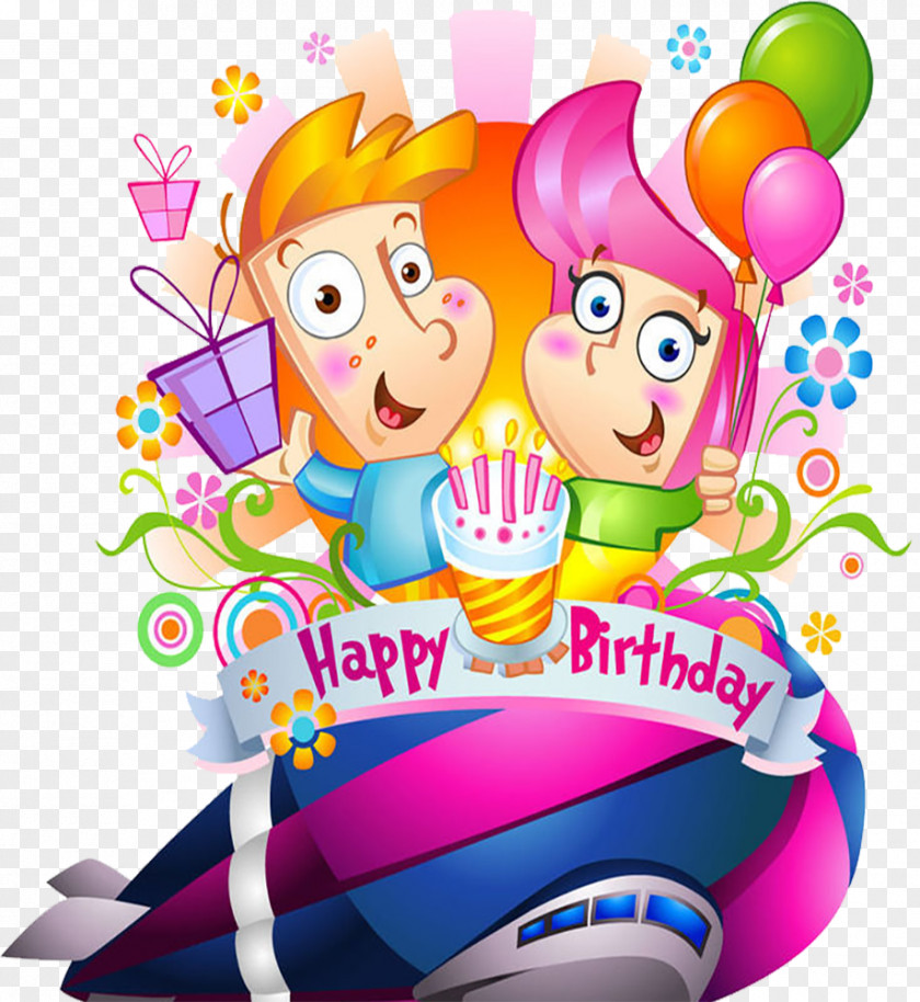 Carnival Party Birthday Cake Cartoon Happy To You PNG