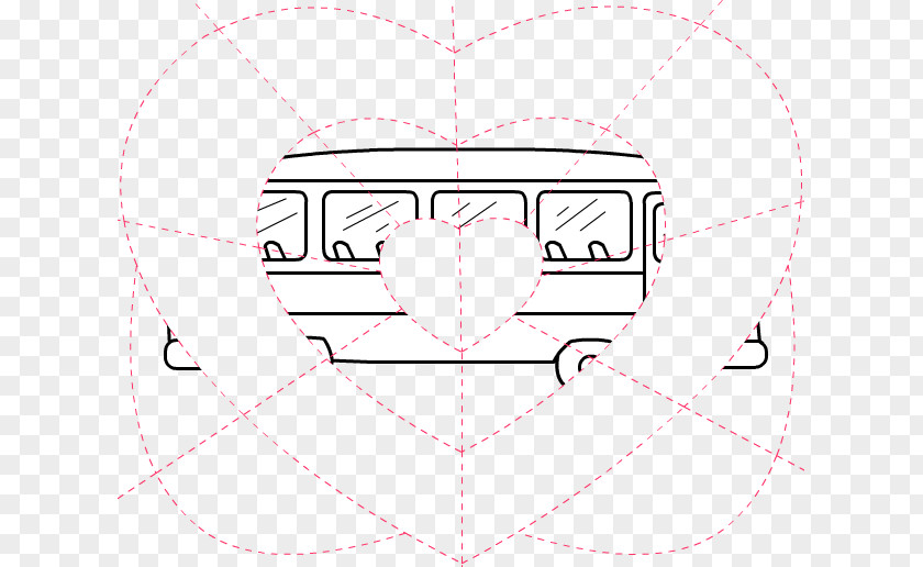 Children Bus Line Point Pattern PNG