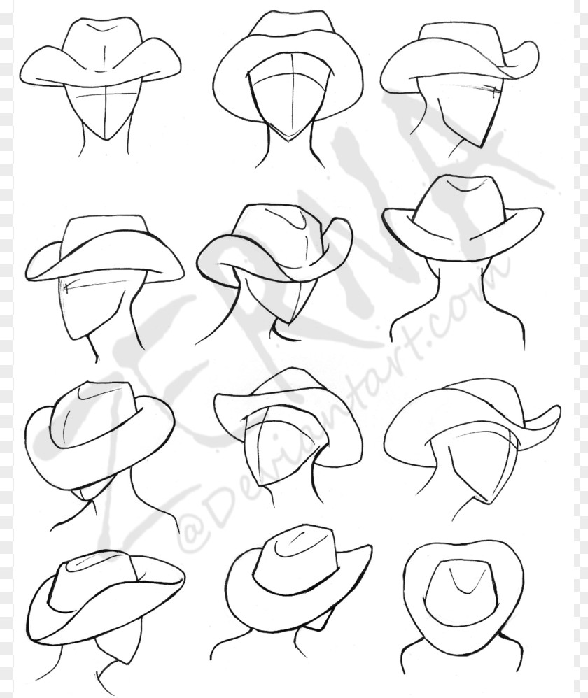 Drawing Of A Cowboy Hat How-to PNG