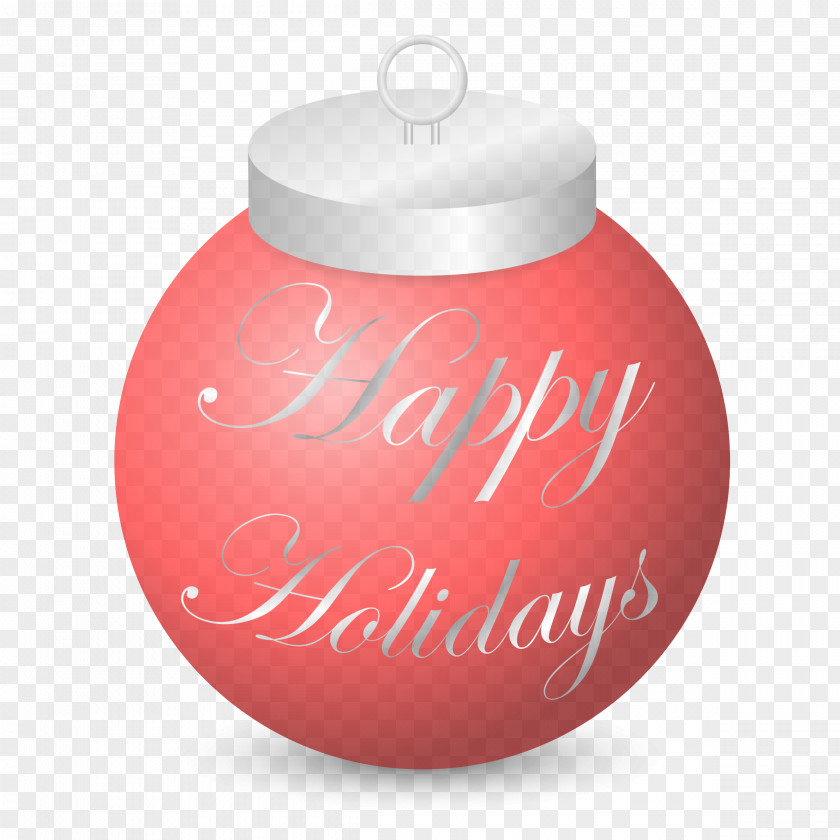 Ornament Pink Text PNG
