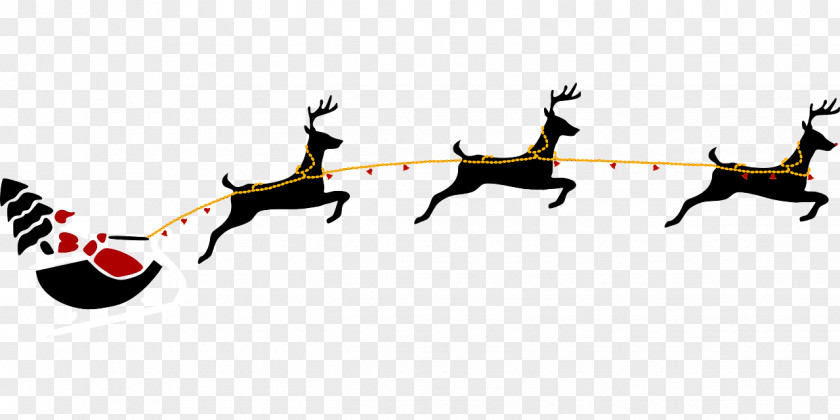 Reindeer Santa Claus Christmas Clip Art PNG