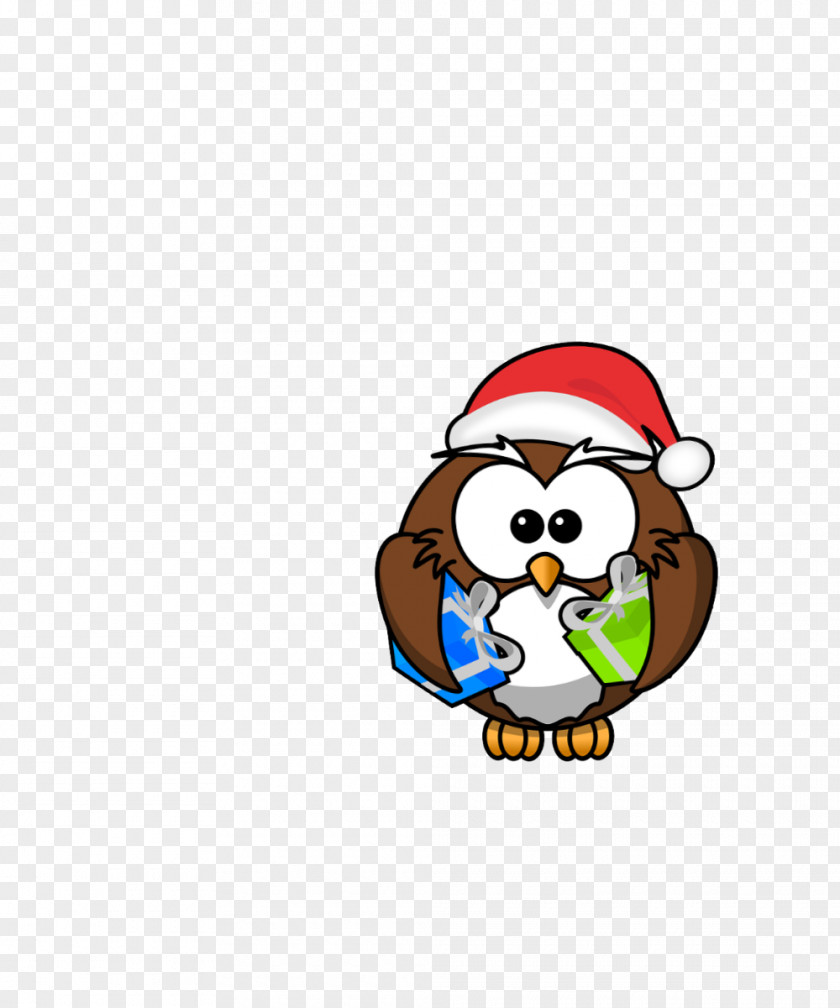 Santa Claus Owl Christmas Clip Art PNG