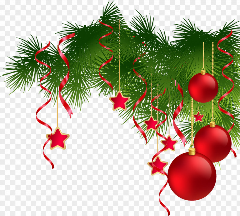 Cartoon Red Ball Christmas Tree Ornament PNG