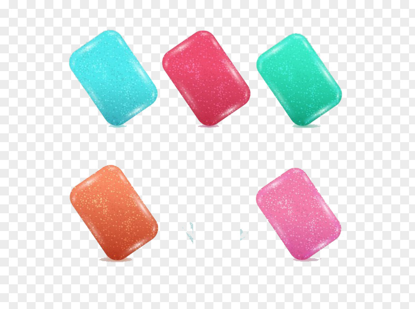 Colorful Gum Chewing Lollipop Gummi Candy PNG
