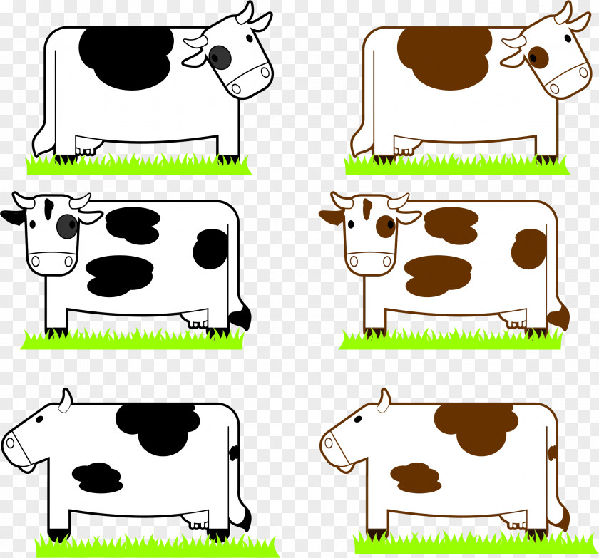 Cow Dairy Cattle Livestock Clip Art PNG