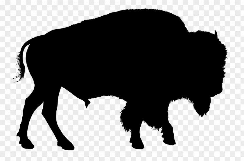 Silhouette American Bison Muskox PNG